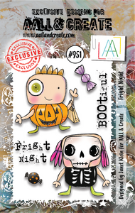 #951 - A7 Stamp Set - Fright Night - AALL & Create Wholesale - stamp