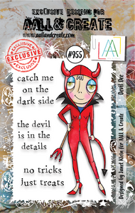 #955 - A7 Stamp Set - Devil Dee - AALL & Create Wholesale - stamp