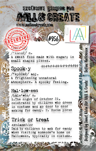 #956 - A7 Stamp Set - Define Halloween - AALL & Create Wholesale - stamp