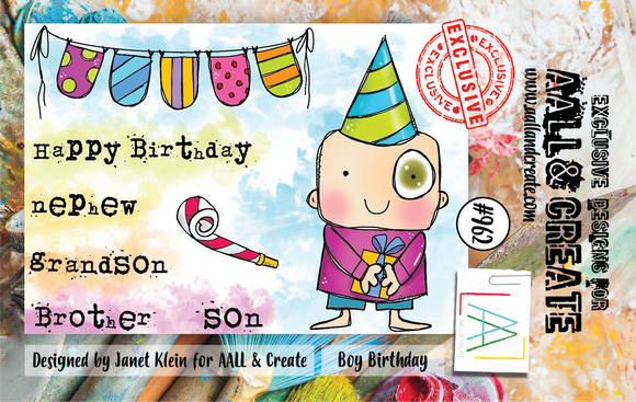 #962 - A7 Stamp Set Set - Boy Birthday