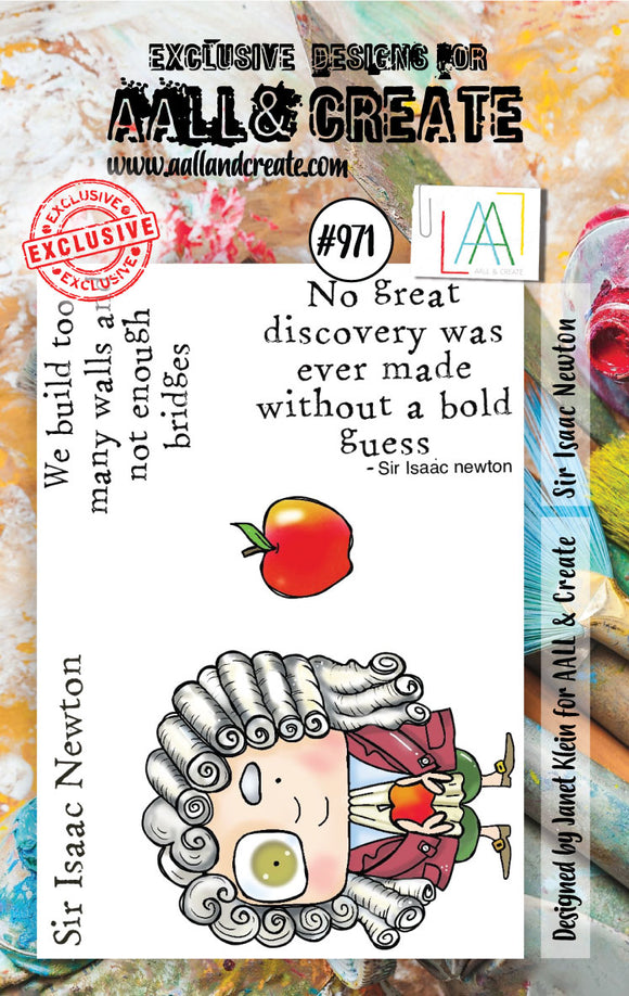 #971 - A7 Stamp Set - Sir Isaac Newton - AALL & Create Wholesale - stamp