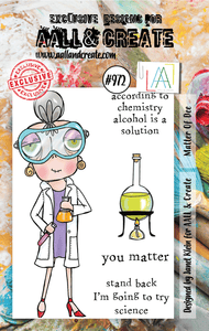 #972 - A7 Stamp Set - Matter Of Dee - AALL & Create Wholesale - stamp