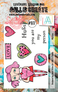 #977 - A7 Stamp Set - My Love - AALL & Create Wholesale - Stamp