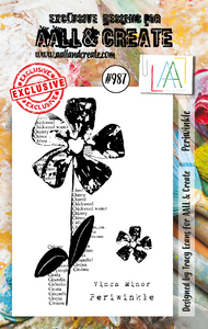 #987 - A7 Stamp Set - Periwinkle - AALL & Create Wholesale - stamp