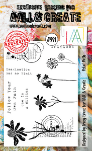 #991 - A6 Stamp Set - Petal Path - AALL & Create Wholesale - stamp