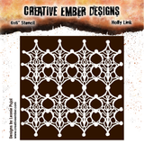 Creative Ember Designs Holly Link - 6x6 (inch) Stencil