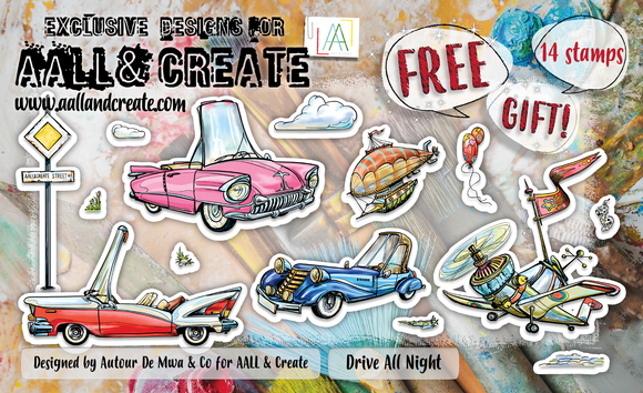 A6 Stamp Set - Drive All Night