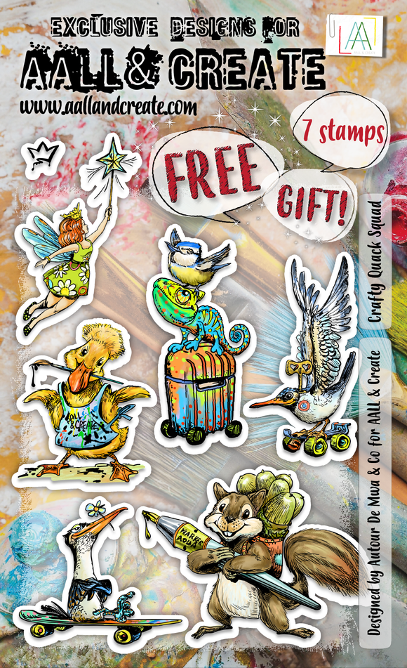A6 Stamp Set - Crafty Quack Squad