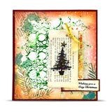Creative Ember Designs Holly Link - 6x6 (inch) Stencil