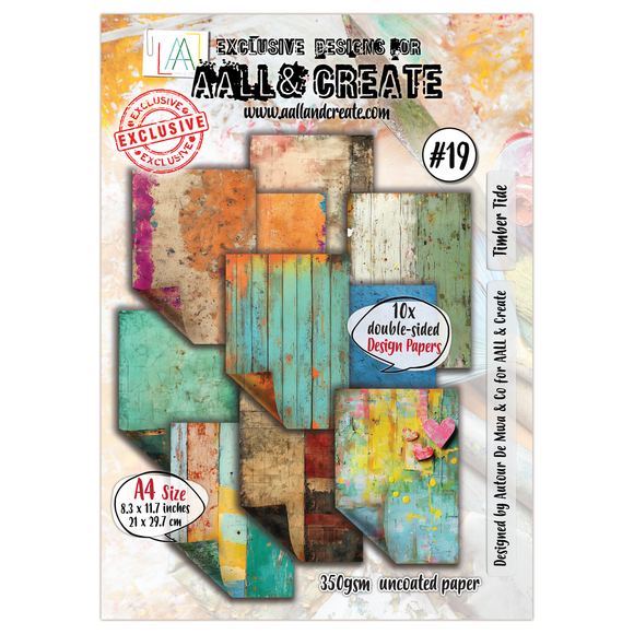 #19 - A4 Design Paper - Timber Tide (Retail Release Date: 14th November)