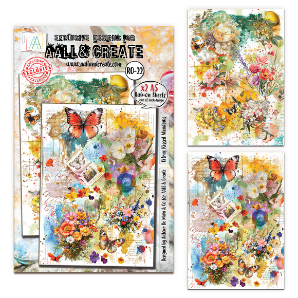 #RO-22 - A5 Rub-Ons - Citrus Kissed Meadows (Retail Release Date: 19th September 2025)