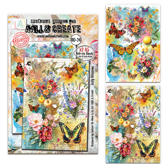 #RO-24 - A5 Rub-Ons - Zesty Blossoms (Retail Release Date: 19th September 2025)
