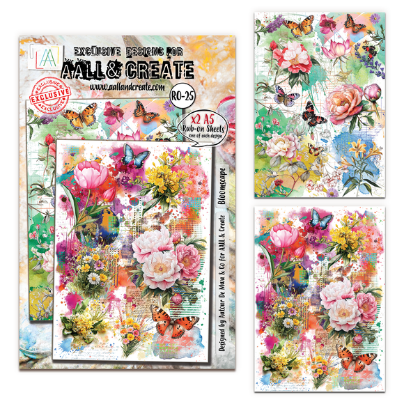 #RO-25 - A5 Rub-Ons - Bloomscape (Retail Release Date: 19th September 2025)