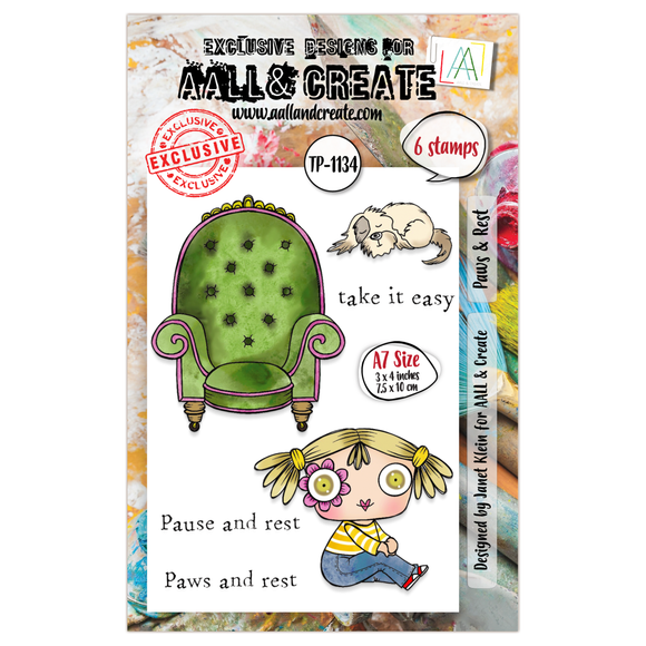 TP-1134 - A7 Stamp Set - Paws & Rest