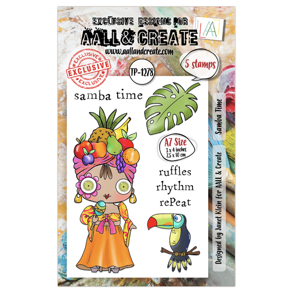 #TP-1278 - A7 Stamp Set - Samba Time (Retail Release Date: 13th June 2025)