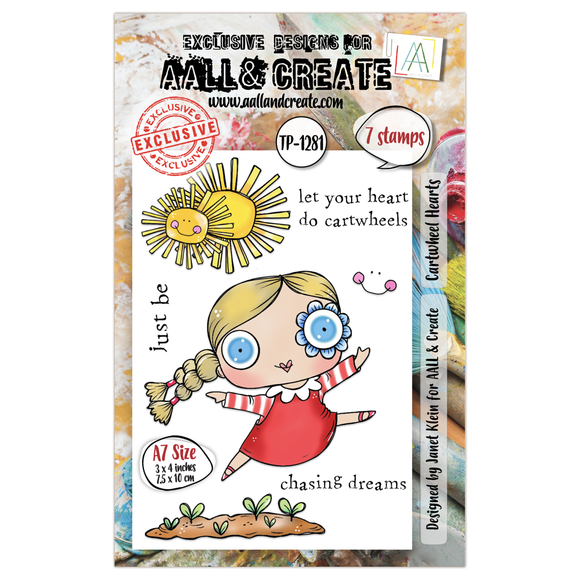 #TP-1281 - A7 Stamp Set - Cartwheel Hearts (Retail Release Date: 13th June 2025)