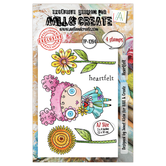 #TP-1284 - A7 Stamp Set - Heartfelt (Retail Release Date: 13th June 2025)