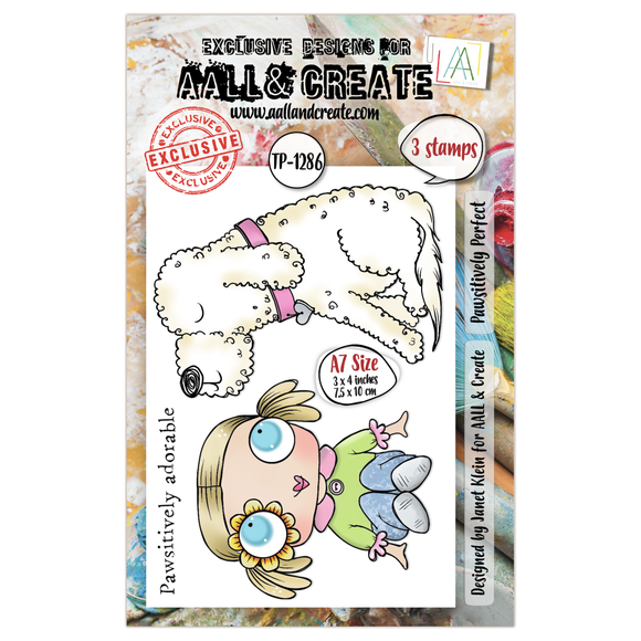 #TP-1286 - A7 Stamp Set - Pawsitively Perfect (Retail Release Date: 13th June 2025)