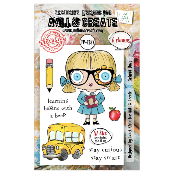 #TP-1287 - A7 Stamp Set - School Daze (Retail Release Date: 13th June 2025)