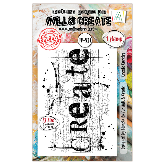 TP-921 - A7 Clear Stamp Set - Create Cursive