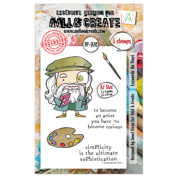 TP-970 - A7 Stamp Set - Leonardo Da Vinci