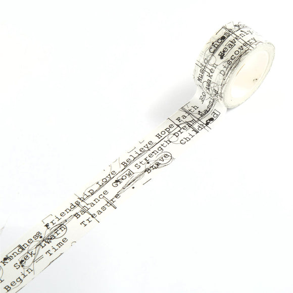 #40 - Washi Tape - Wordline - AALL & Create Wholesale - washi tapes