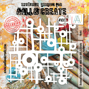 #100 - 6"x6" Stencil - Nodes - AALL & Create Wholesale - stencil