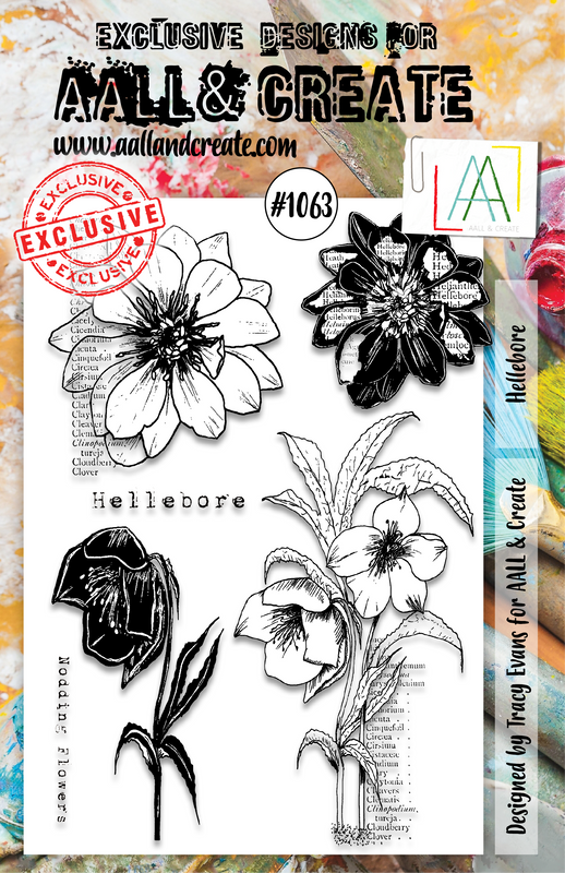 #1063 - A5 Stamp Set - Hellebore