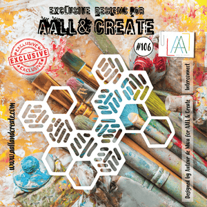 #106 - 6"x6" Stencil - Interconnect - AALL & Create Wholesale - stencil