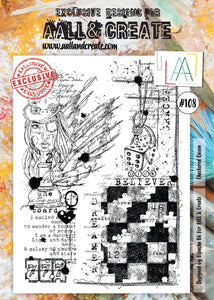 #108 - A4 Clear Stamp Set - Checkered Queen - AALL & Create Wholesale - stamp