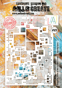 #109 - A4 Stencil - Superbly Square - AALL & Create Wholesale - stencil