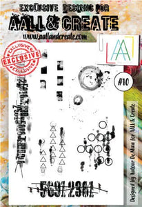 #10  - A6 Clear Stamp Set - Background  - AALL & Create Wholesale - stamp