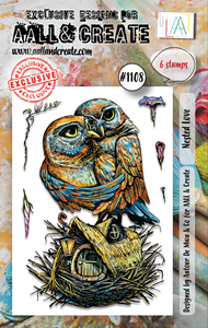 #1108 - A7 Stamp Set - Nested Love