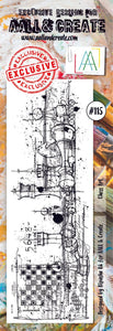 #115 - Border Stamp Set - Chess Art - AALL & Create Wholesale - stamp