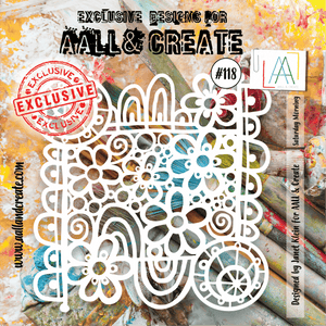#118 - 6"x6" Stencil - Saturday Morning - AALL & Create Wholesale - stencil