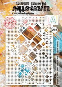 #119 - A4 Stencil - Dote On Diamonds - AALL & Create Wholesale - stencil