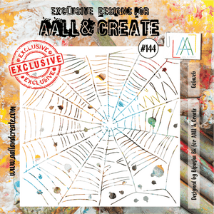 #144 - 6"x6" Stencil - Cobweb - AALL & Create Wholesale - stencil