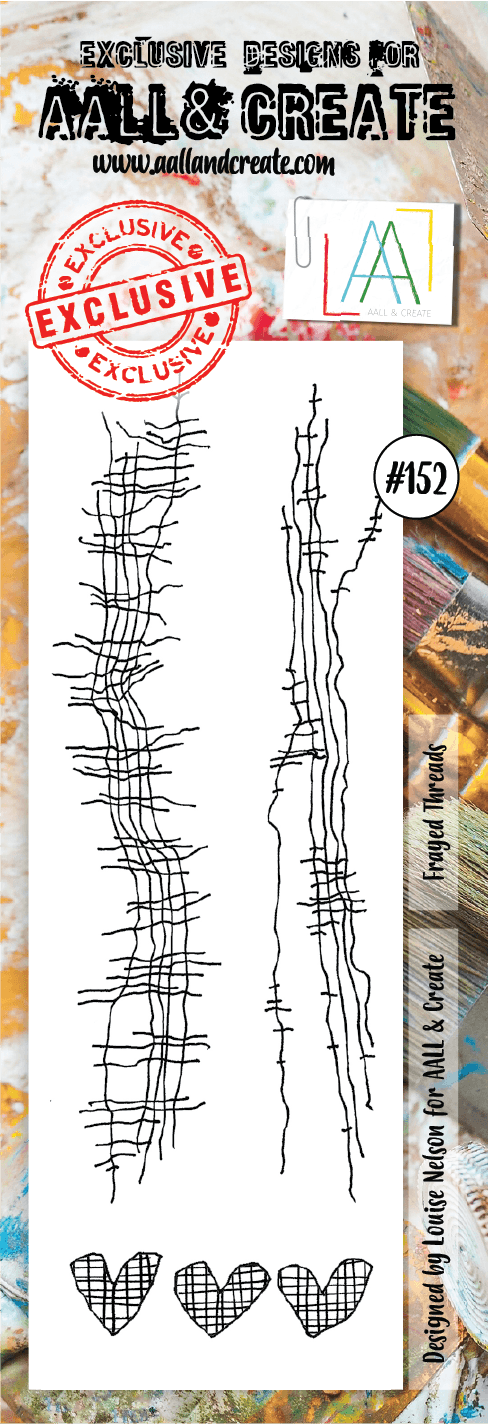 #152 - Border Stamp Set - Frayed Threads - AALL & Create Wholesale - stamp