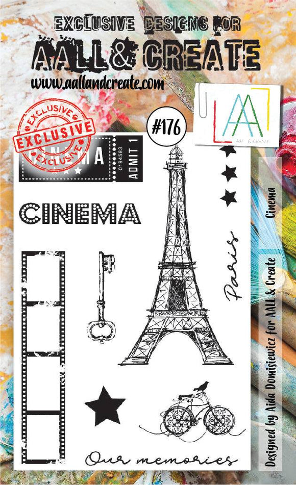 #176 - A6 Clear Stamp Set - Cinema - AALL & Create Wholesale - stamp