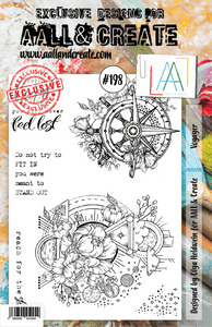 #198 - A5 Clear Stamp Set - Voyager - AALL & Create Wholesale - stamp