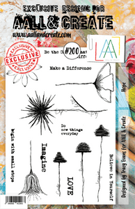 #200 - A5 Clear Stamp Set - Hope - AALL & Create Wholesale - stamp