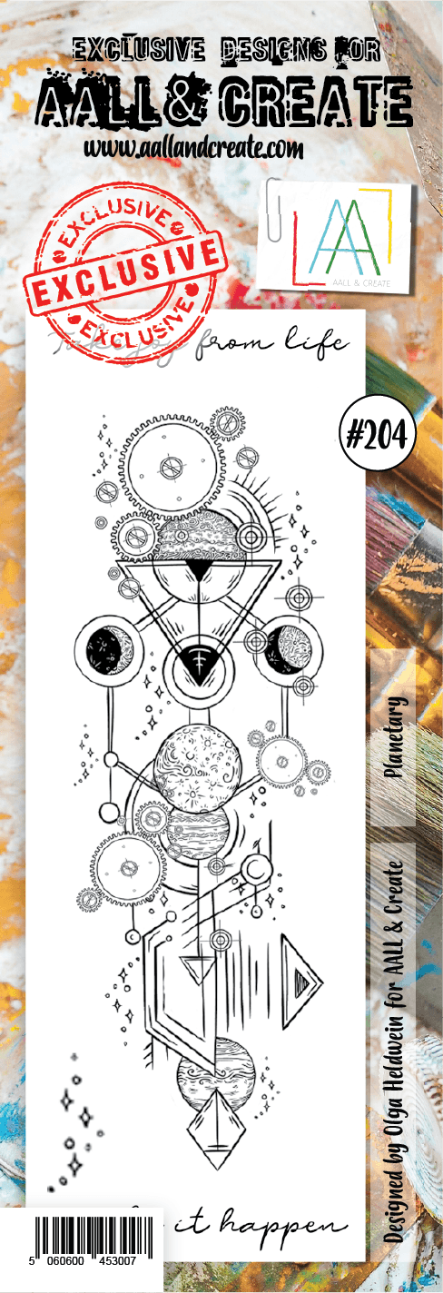 #204 - Border Stamp Set - Planetary - AALL & Create Wholesale - stamp