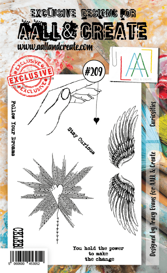 #209 - A6 Clear Stamp Set - Curiosities - AALL & Create Wholesale - stamp
