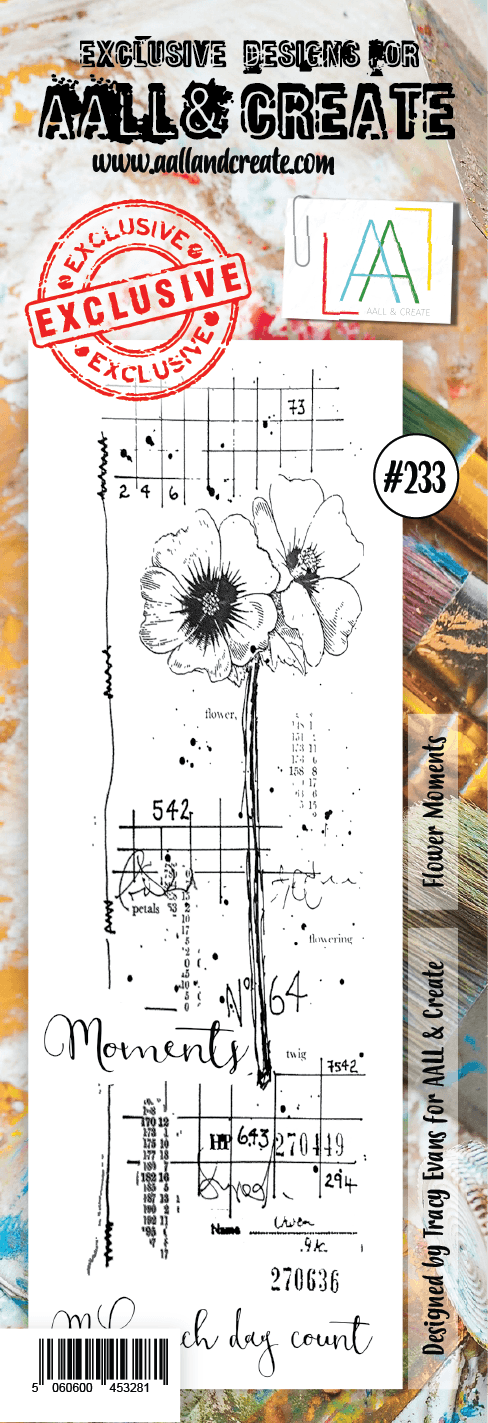 #233 - Border Stamp Set - Flower Moments - AALL & Create Wholesale - stamp