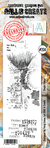 #234 - Border Stamp Set - Brush Flower - AALL & Create Wholesale - stamp