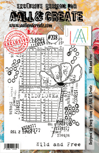 #238 - A5 Clear Stamp Set - Wild & Free - AALL & Create Wholesale - stamp