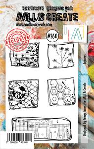 #260 - A7 Clear Stamp Set - Squares - AALL & Create Wholesale - stamp