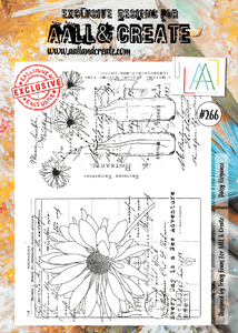 #266 - A4 Clear Stamp Set - Daisy Elegance - AALL & Create Wholesale - stamp