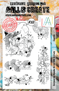 #269 - A5 Clear Stamp Set - Flourish - AALL & Create Wholesale - stamp