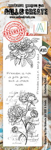 #273 - Border Stamp Set - Unfurling Petals - AALL & Create Wholesale - stamp